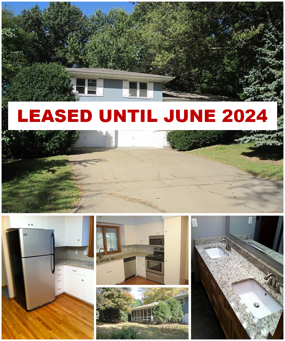 217 Mahaska Drive / 3 Bedroom Home / Available July 1, 2024 (0.7 Miles from UIHC)