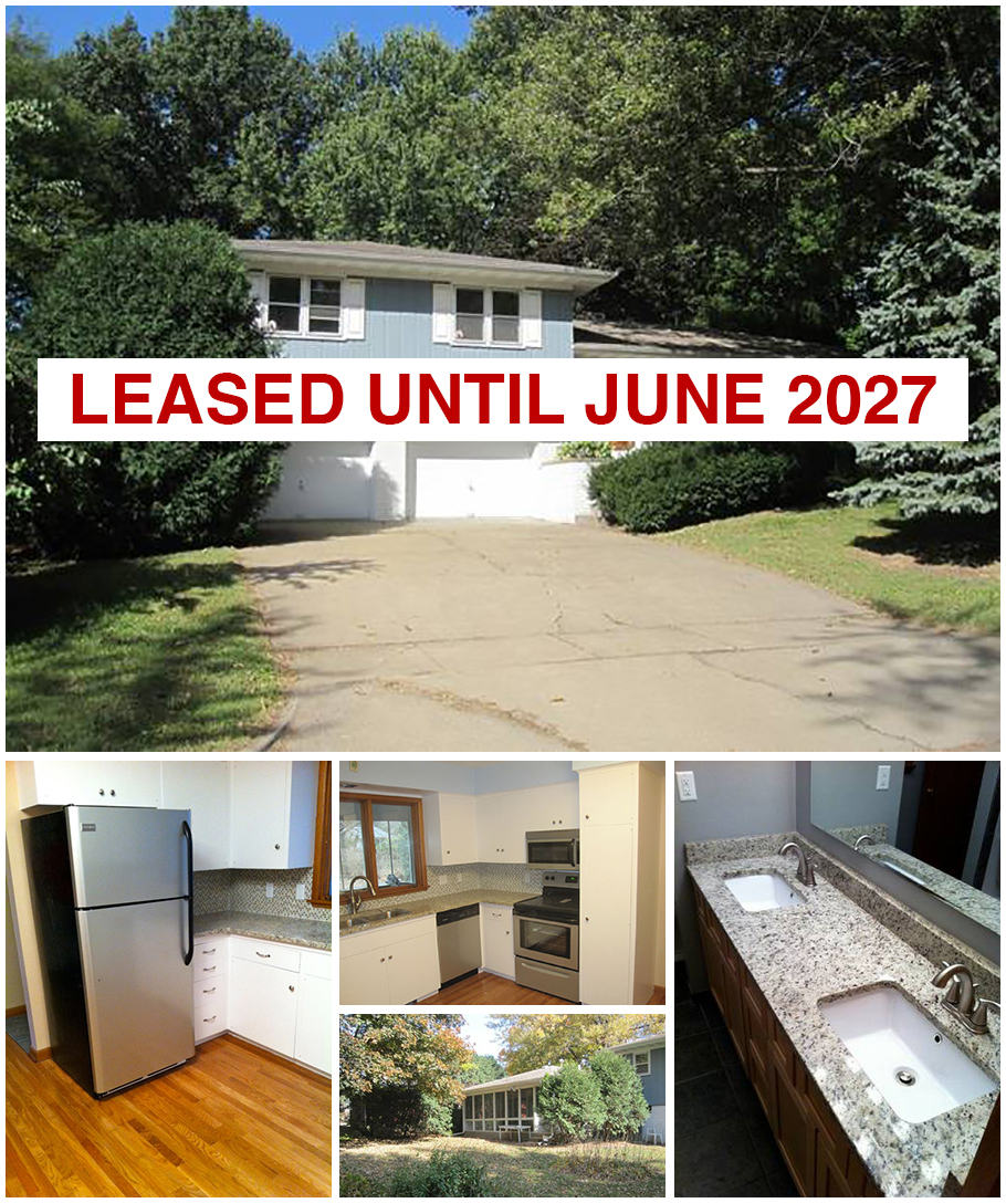 217 Mahaska Drive / 3 Bedroom Home / Available July 1, 2027 (0.7 Miles from UIHC)